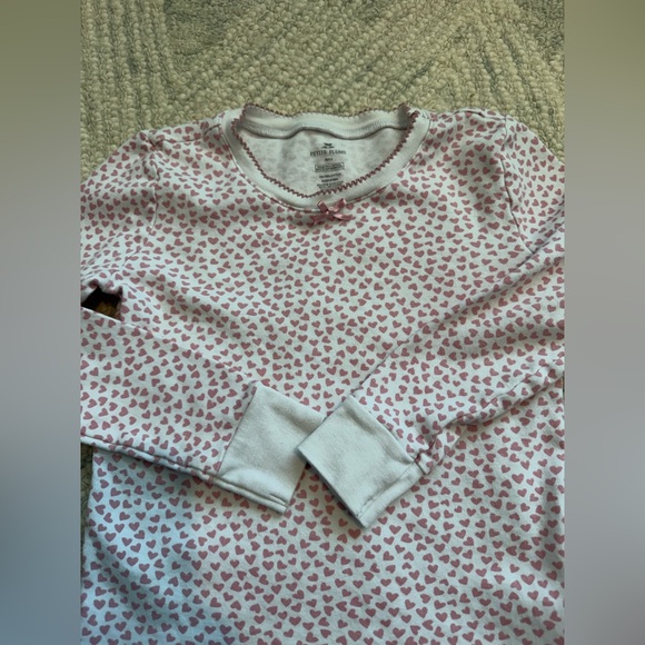 Petite Plume Girls Pima Cotton Sweethearts Pajama Set Size 6 - Picture 6 of 10